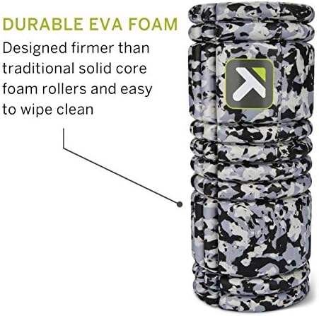 TRIGGERPOINT Performance Therapy Grid Foam Roller for Exercise, Deep Tissue Massage and Muscle Recovery, Original (13-Inch), Grey Camo (Pack of 6)