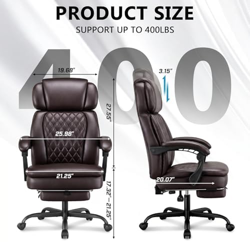 Big and Tall Office Chair, Home Office Desk Chairs,Executive Computer Chair