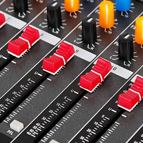 Depusheng Audio Mixer Professional 12 channel,DX12 Sound Board DJ Mixing Console System Interface USB MP3 Input Bluetooth 48V Phantom Power,Black, USB Audio Mixer for PC,for Studio Karaoke Live Music