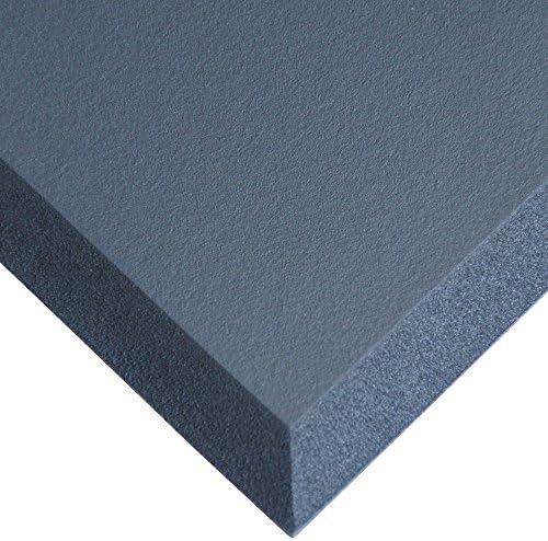 Rubber-Cal "Comfort Cloud" Foam Anti-Fatigue Mats - 5/8" thick x 18" x 24" Black Rubber Mats