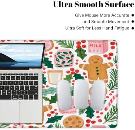 Christmas Large Mouse Pad Non-Slip Rubber Long Gaming Desk Mat