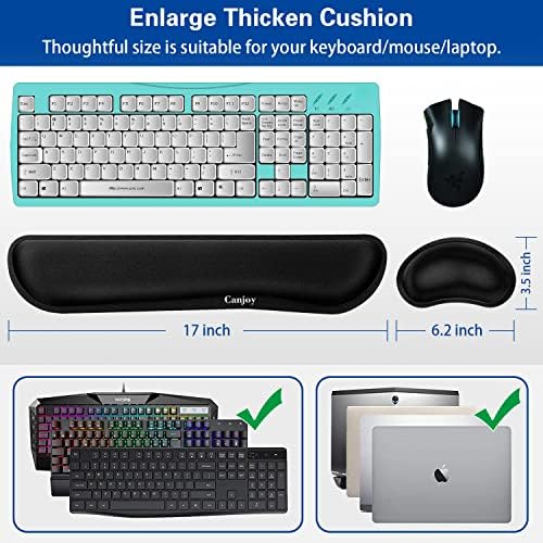 Keyboard Wrist Rest, Canjoy Ergonomic Wrist Rest Cushion Support Pad