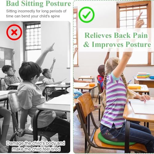 Wobble Cushion Core Balance Disc, Adults Air Wobble Board Balance Ball, Balance Board Seat for Kids, Flexible Seating for All Age Balance Pad