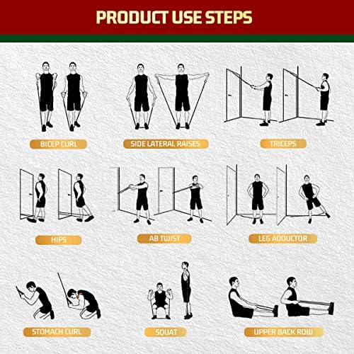 VEICK Resistance Bands with Handles, Exercise Tube Bands Set for Workouts