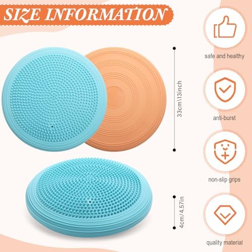 Libima 4 Pcs Wiggle Seat Inflated Wobble Cushion for Kids