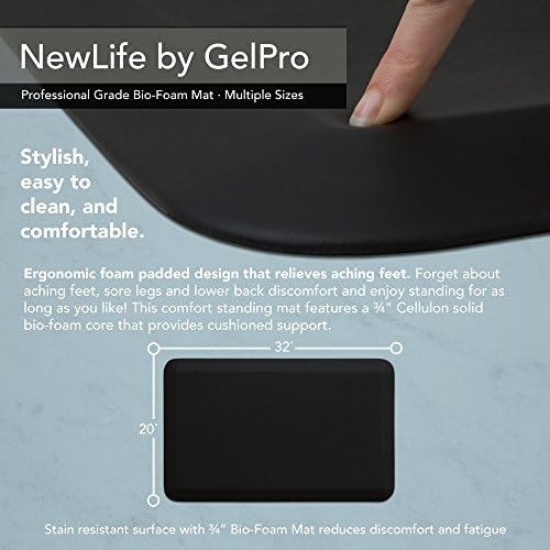 GelPro Professional Grade NewLife Anti-Fatigue Kitchen Mat Bundle-BUY MORE SAVE MORE, 20 x 32/20 x 48, Midnight, 20 x 32"/20 x 48", 104-00-32S48-1