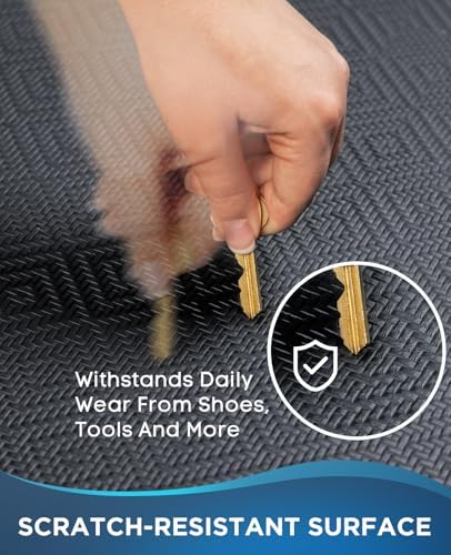 Ophanie Kitchen Mats for Floor,3/4 inch Thick,20x32 Anti Fatigue Cushioned Mat,Kitchen Rugs,Waterproof,Comfort Ergonomic Standing Mat for Office,Home,Sink with 99+ Pairs of Anti-Slip Bottom Ridges