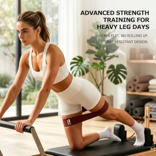 6-Pack Premium Natural Rubber Thickened Workout Resistance Bands Set for Home Gym & Physical Therapy, Anti-Snap Durable Exercise Bands for Full Body Strength Training, Legs, Glutes, Multi-Level