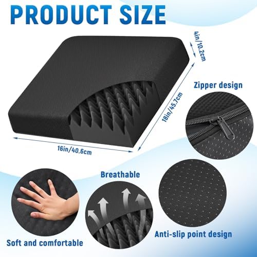 Breathable Mesh Cover Egg Chair Cushion and Non Slip Cover Egg Foam Pad Set
