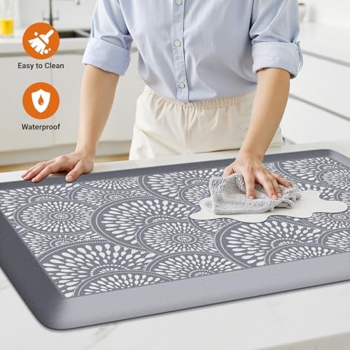 Mattitude 4/5 Inch Kitchen Mat, Waterproof Non-Slip Standing Mats and Rugs