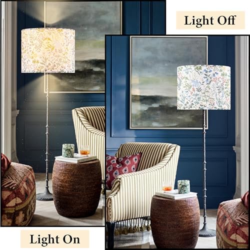 GO&SO Lamp Shades 1Pc,16" D x 10" H,Multicolored Floral,Large Lamp Shade