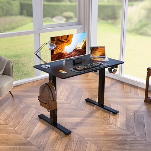 Kingant Standing Desk, 40x24 Inch Electric Height Adjustable Computer Desk