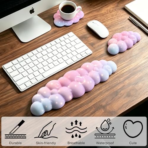 Cloud Wrist Rest for Computer Keyboard,Mouse Wrist Rest,Keyboard Wrist Rest