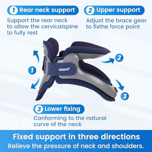 Velpeau Neck Brace for Neck Pain and Support with Soft Pad, Neck:11.5–16.5"