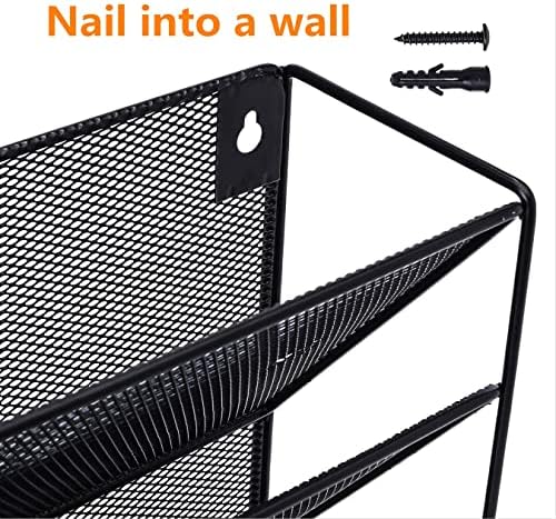Delifox 7 Compartment Wall Mounted Hanging File Organizer for Office