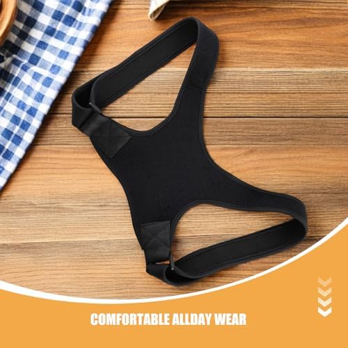 2pcs Hunchback Posture Corrector Shoulder Support Brace Black