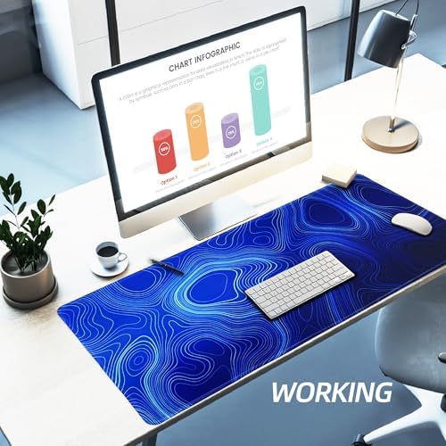 Large Mouse Pad-70x30 Blueline