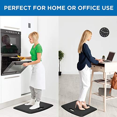 Mount-It! Anti Fatigue Floor Mat, 18x22, Black
