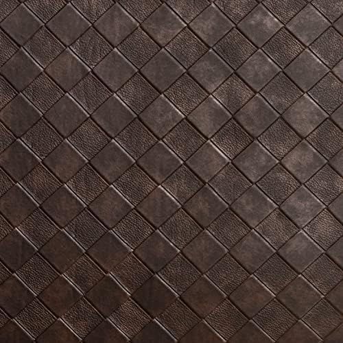 Home Dynamix Trenton Solace Traditional Diamond Textured Kitchen Mat, Espresso, 17"x32"