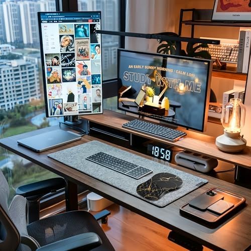 Ergonomic Mouse Pad Wrist Support,Black Barble Wrist Rest Mousepad for Carpal Tunnel Pain Relief,Integrated Memory Foam Slope Massage Bulge Design