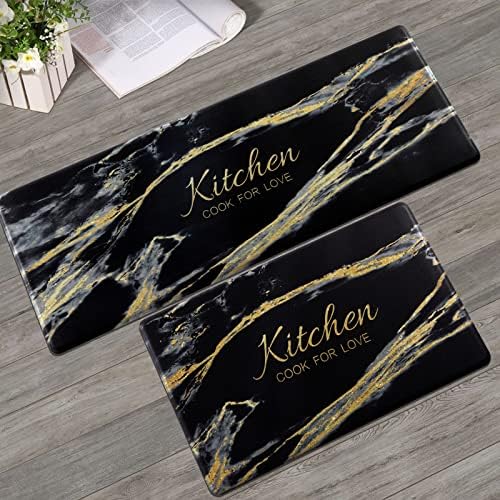 Carvapet 2 Pieces Comfort Anti-Fatigue Kitchen Rugs