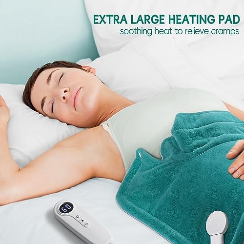 IZZUBIZ Heating Pad for Neck Shoulders Back, Gifts for Women Men Christmas