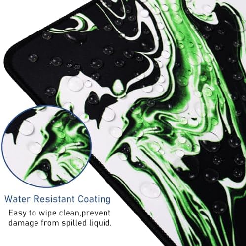 Large Extended Mouse Pad with Stitched Edges, Non-Slip Natural Rubber Base