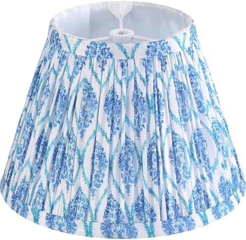 GO&SO Floral Lamp Shade Set of 1 Small Mini,5" Top x 9" Bottom x 6.4" High