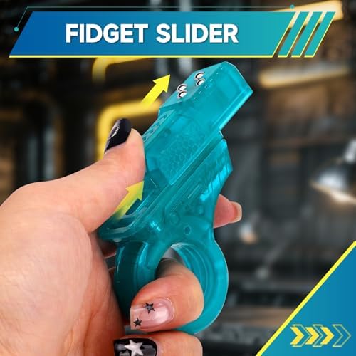 Fidget Slider Toys Adults Plastic Magnetic Slider Spinner Chain Ring Cool Gadget Roller Office Desk Toy 5 in 1 Stress Relief Sensory Item for Autism ADHD Anxiety Stocking Stuffers