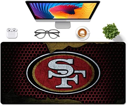 Large Mouse Pad Desk Mat for Home Office, Gaming Mousepad Extended Desk pad - Computer Keyboard Mouse Mat with Non-Slip Base and Stitched Edge Office Desk Organizers and Accessories