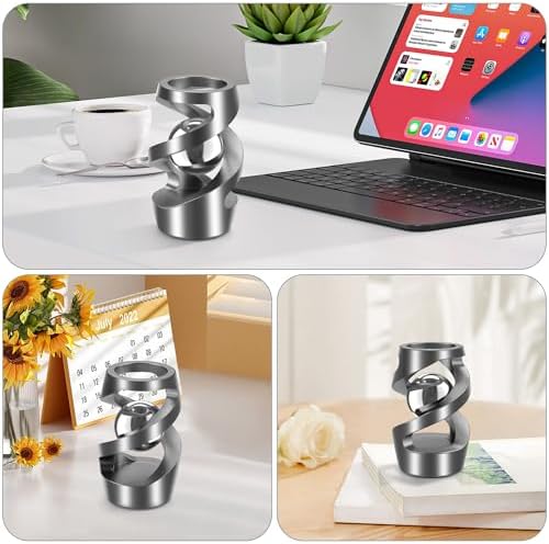 Upgraded Kinetic Spinning Desk Toy, Stress Relief Gadget, Gray