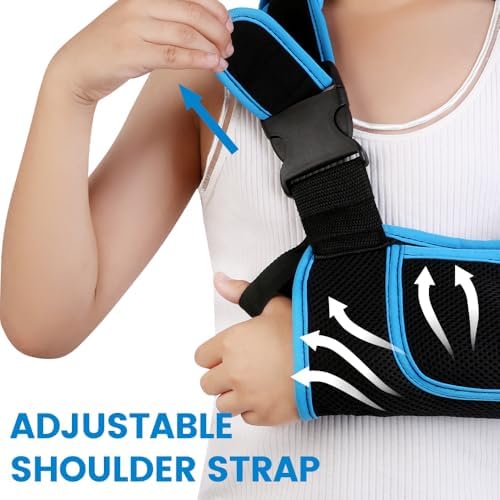 Kids Arm Sling Shoulder Immobilizer, Rotator Cuff Support Brace