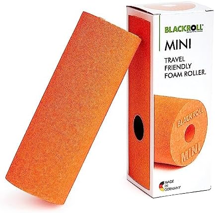 BLACKROLL - Mini Foam Roller, Massage Tool for Feet, Hands, and Arms, Ideal for Travel Size and Targeted Myofascial Release, for Exercise, Massage, and Muscle Recovery, 6" x 2", Orange