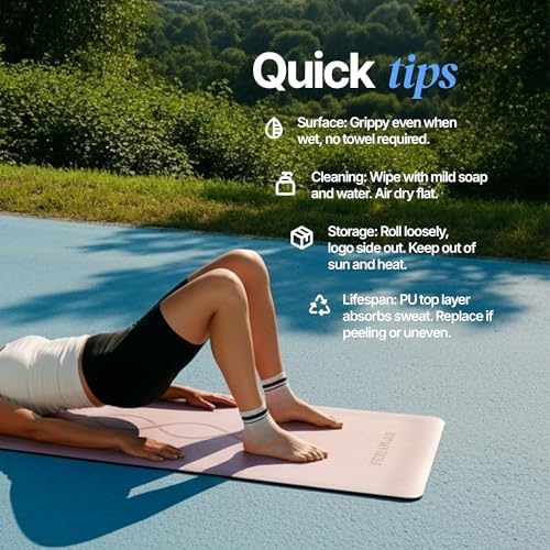 Natural Rubber Workout Mat with Bag | Thick Rubber mat 4.5 mm | Non Slip Yoga Mat Non Slip| Gym Mats for Home Gym Floor Mat, Home Exercise Mats for Home Workout Accessories, Fitness Mat, Workout Mats for Home Gym, Yoga Matt, Stretching Mat, Thick Exerc...
