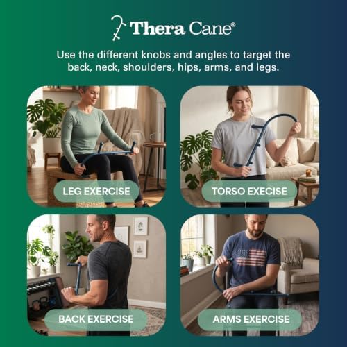 Thera Cane Massager (Blue), Proudly Made in The USA Since 1988