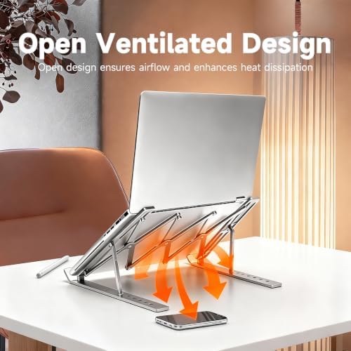 tongyu Laptop Stand Ergonomic Laptop Riser 7 Levels Height Adjustment