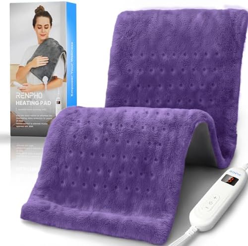 RENPHO Back Heating Pad with 10 Heat Levels, Christmas Gift for Women Men