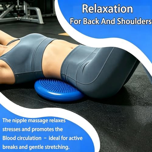 Rancer Wobble Cushion Balance Disc with inflation Pump, Wiggle Seat