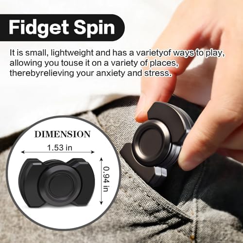3-in-1 Fidget Toys Adults Kids: Spinner, Slider & Clicker