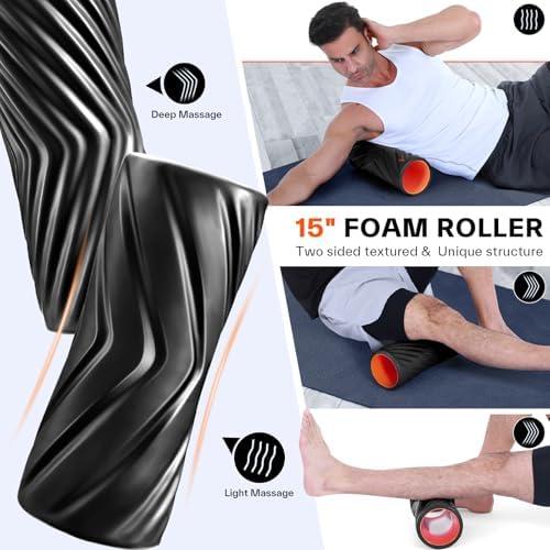 Sportneer 4 in 1 Pilates Foam Roller Muscle Relax Kit