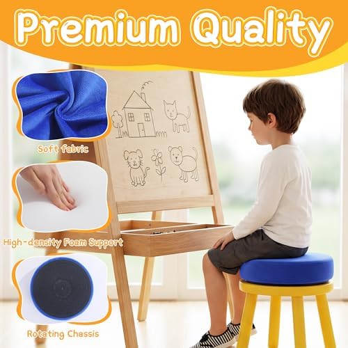 BALAPET Wobble Cushion for Kids, Thickened Foam Support Sensory Cushion, 360° Twist Active Seat Cushion Promotes Active Learning and Improves Focus and Productivity