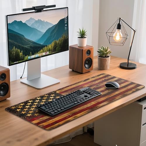 Mouse Pad Gaming - Desk Mat for Keyboard and Mouse - Large Mouse Pads for Desk, Gaming Mousepad with Non-Slip Base, Desks Pad (31.5" X 11.8") for Game, Office and Home