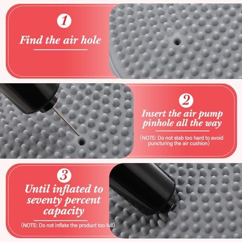 Libima 8 Pcs Wiggle Seat Inflated Wobble Cushion for Kids