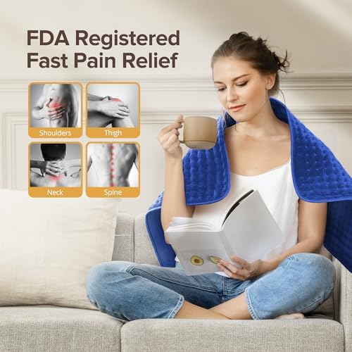 33" x 17" XXXL Extra Large Heat Pad for Back Shoulders, FSA Eligible HSA
