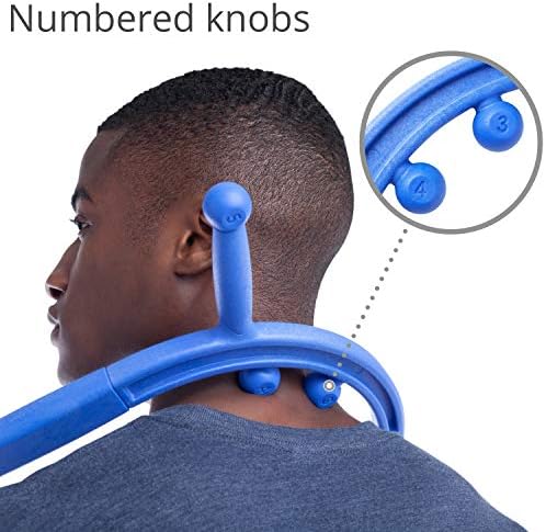 Body Back Buddy Elite Back Massager & Neck Massager for Pain Relief, Blue