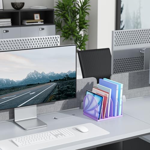 gianotter Desktop File Organizer with 5 Compartments