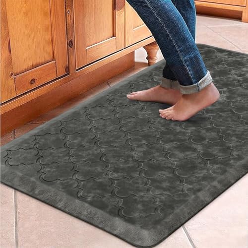 WISELIFE Kitchen Mat Cushioned Anti Fatigue Floor Mat, 20"x39", Grey