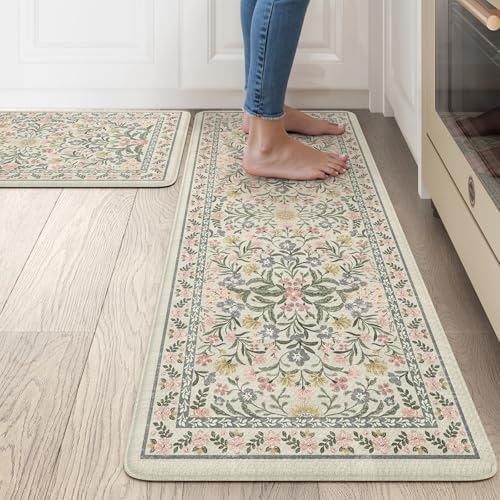 Collive Anti Fatigue Kitchen Mats, Non Slip Cushioned Kitchen Floor Mat