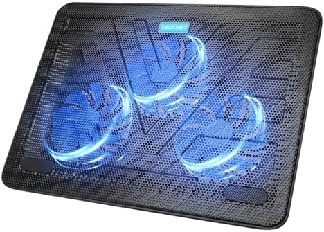 TECKNET Laptop Cooling Pad, Portable Slim Laptop Cooler for 12"-17" Laptops