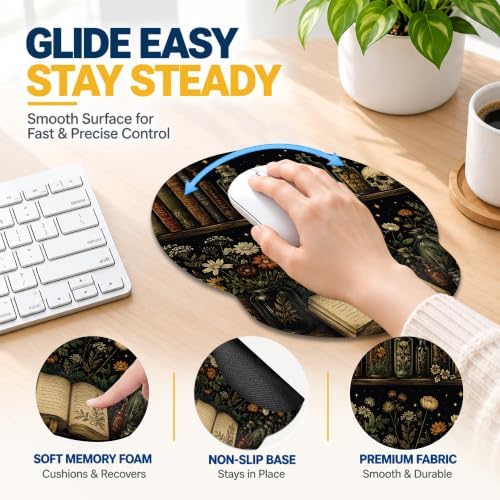 Keyboard Wrist Rest and Mouse Pad Set with Matching Coaster